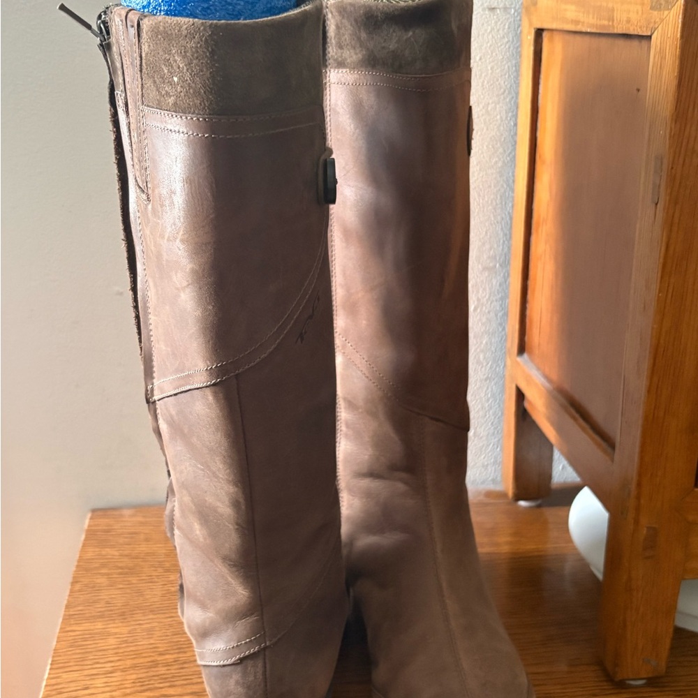Teva Brown Leather Knee-High Boots